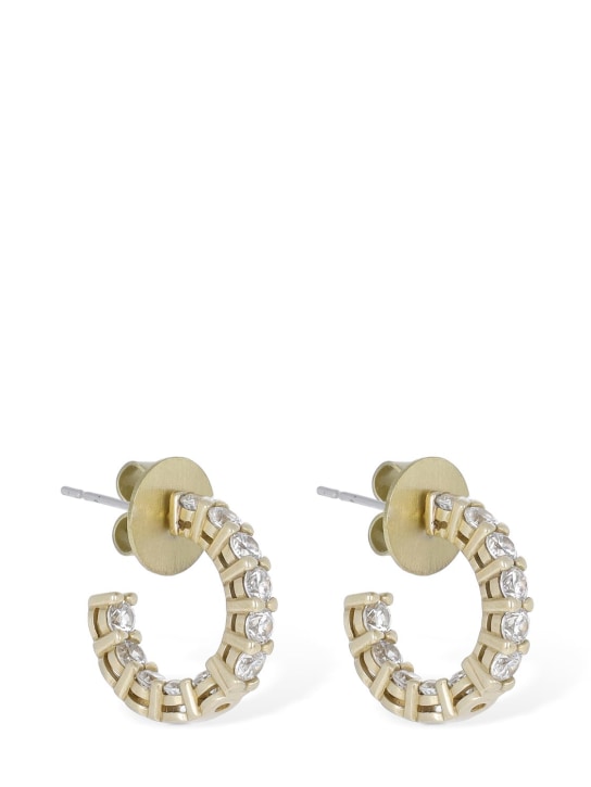 Yun Yun Sun: LVR Exclusive Tinkers crystal earrings - Altın - women_0 | Luisa Via Roma