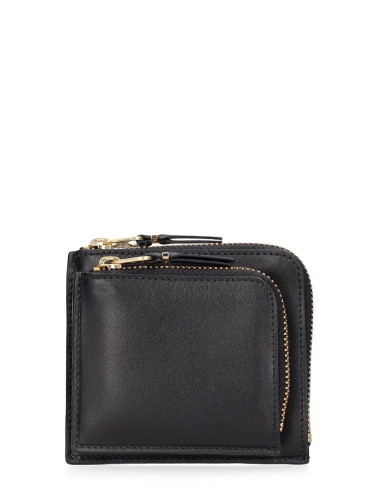 Comme des Garçons Wallet: Brieftasche mit Außentasche mit Reißverschluss - Schwarz - women_0 | Luisa Via Roma