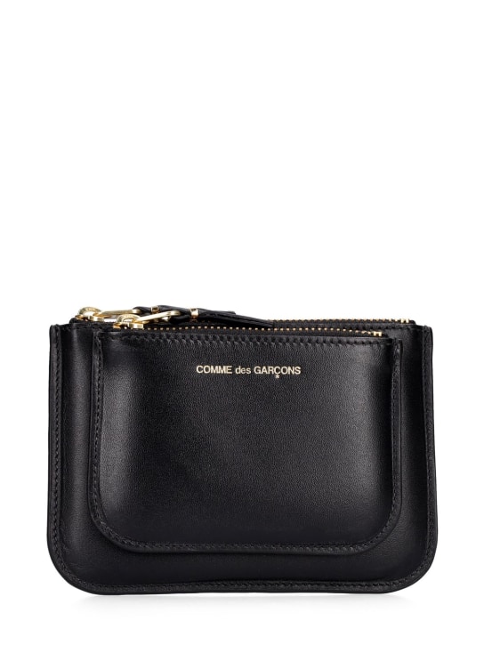 Comme des Garçons Wallet: Brieftasche mit Außentasche mit Reißverschluss - Schwarz - women_0 | Luisa Via Roma