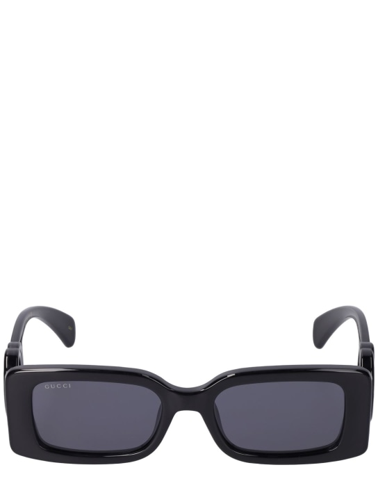 Gucci: GG1325S Squared acetate sunglasses - Black - men_0 | Luisa Via Roma