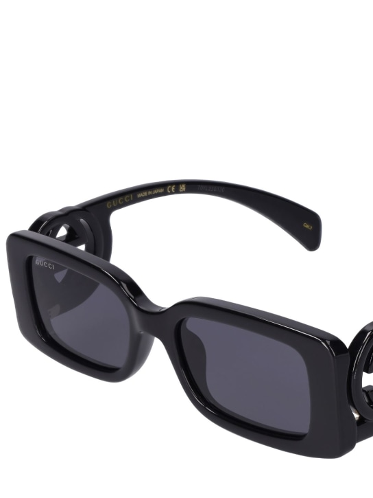 Gucci: GG1325S Squared acetate sunglasses - Black - men_1 | Luisa Via Roma