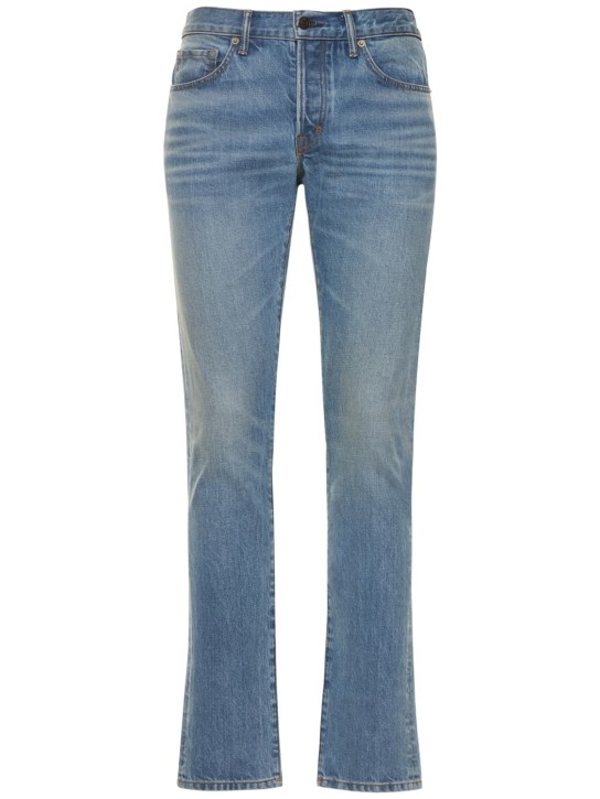 Tom Ford: Jeans slim fit Light Indigo - Blu - men_0 | Luisa Via Roma