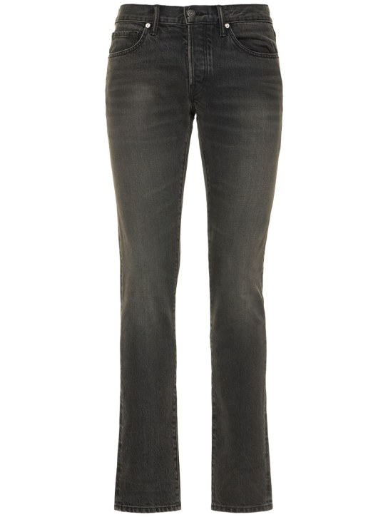 Tom Ford: Jeans slim fit Aged Black Wash - Nero - men_0 | Luisa Via Roma