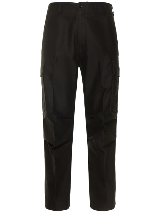 Tom Ford: Compact cotton cargo sport pants - Black - men_0 | Luisa Via Roma