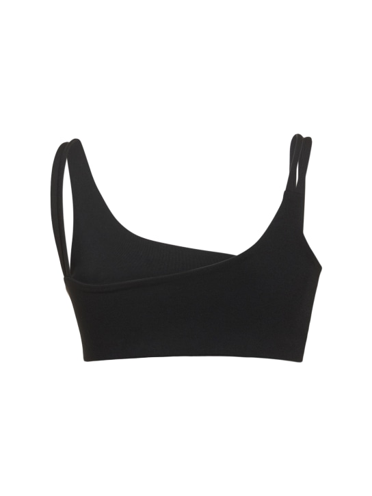 Live The Process: Crescent bra top - Black - women_1 | Luisa Via Roma