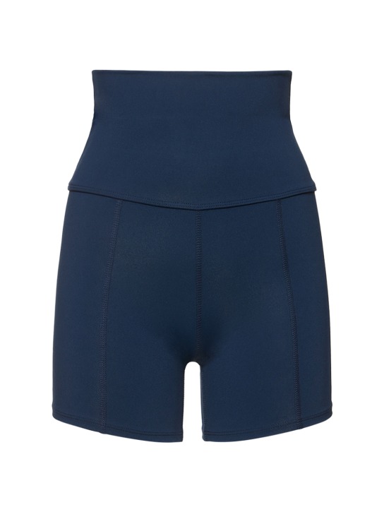 Live The Process: Geometric高腰短裤 - 海军蓝 - women_0 | Luisa Via Roma