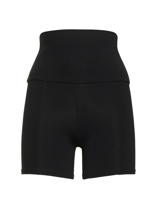 Live The Process: Geometric high waist shorts - Black - women_1 | Luisa Via Roma