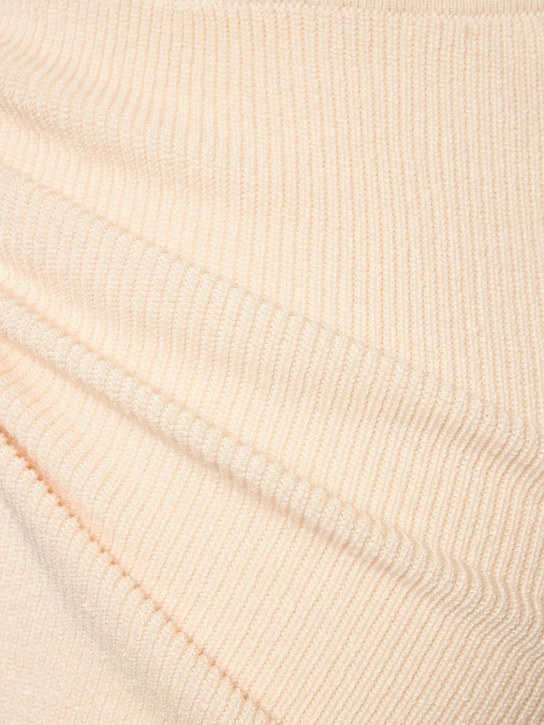 Live The Process: Hochtaillierte Jeans mit weitem Bein „Alba“ - Beige/Weiß - women_1 | Luisa Via Roma