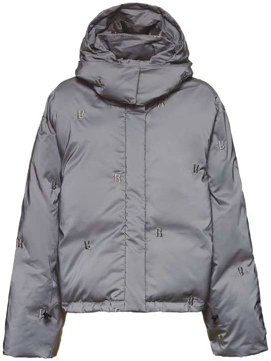 Rotate: Giacca imbottita trapuntata con logo - Grigio - women_0 | Luisa Via Roma