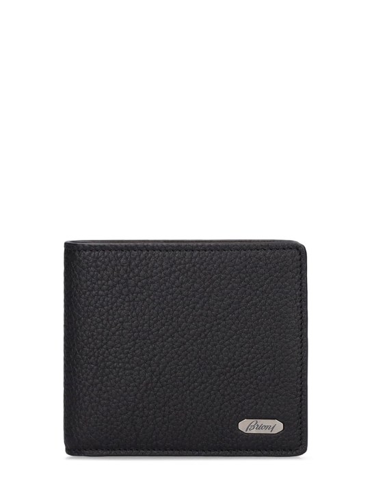 Brioni: Bifold leather wallet - men_0 | Luisa Via Roma