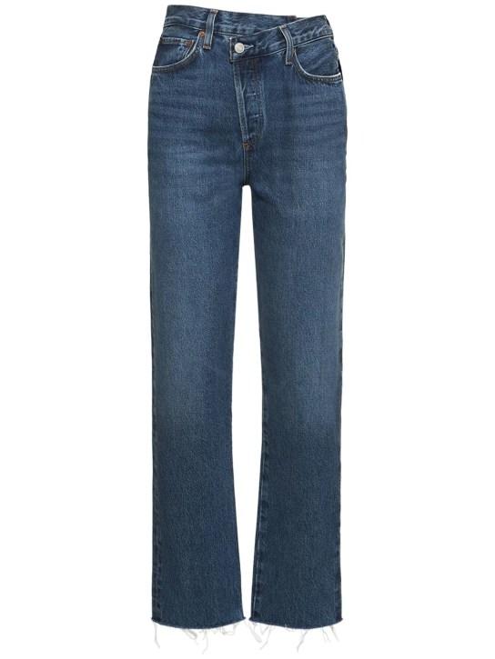 Agolde: Jeans rectos de denim de algodón - women_0 | Luisa Via Roma