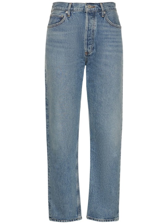 Agolde: 90's pinch waist organic cotton jeans - Mavi - women_0 | Luisa Via Roma
