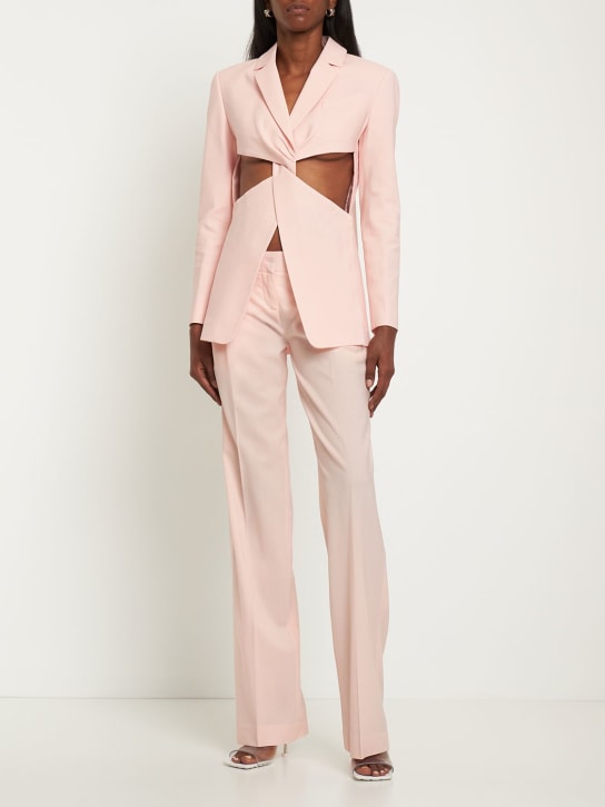 Coperni: ローライズテーラードルーズパンツ - ピンク - women_1 | Luisa Via Roma