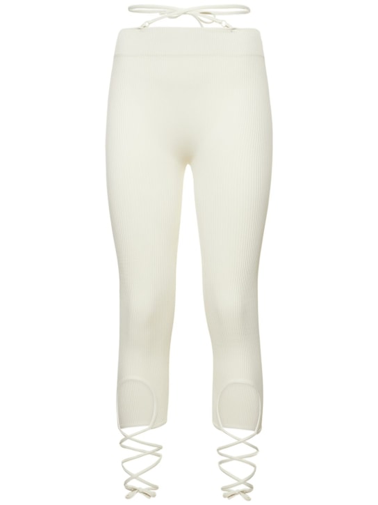 Andreadamo: ジャージーリブレギンス - アイボリー - women_0 | Luisa Via Roma