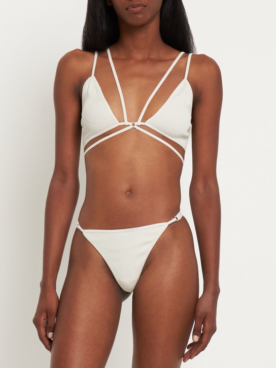 Andreadamo: Perizoma in jersey a costine - Bianco - women_1 | Luisa Via Roma