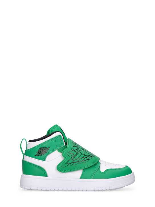 Nike: Sneakers Sky Jordan 1 - Verde/Blanco - kids-boys_0 | Luisa Via Roma