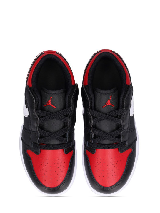 Nike: Sneakers aus Leder "Jordan 1" - Rot/Schwarz - kids-girls_1 | Luisa Via Roma