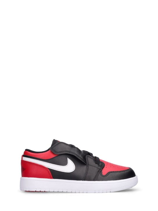 Nike: Sneakers aus Leder "Jordan 1" - Rot/Schwarz - kids-girls_0 | Luisa Via Roma