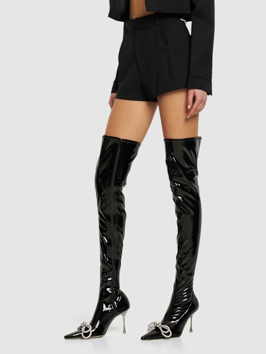 100mm Patent over-the-knee boots - Thumbnail 2