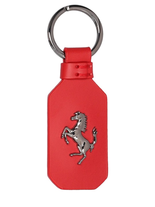 Ferrari: Icon leather key holder - men_0 | Luisa Via Roma