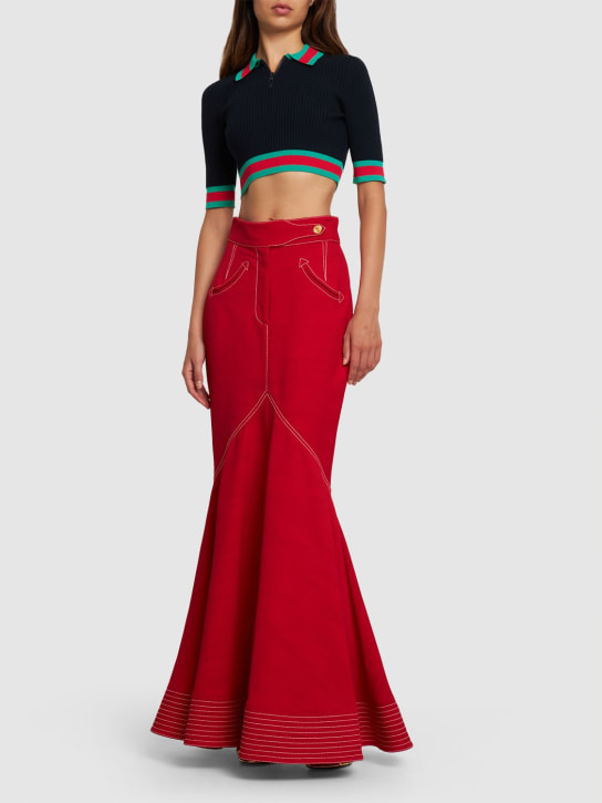 Casablanca: Falda larga de cintura alta - women_1 | Luisa Via Roma