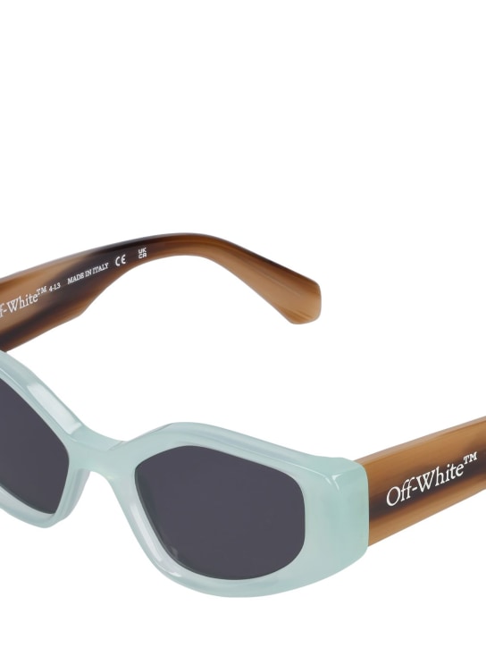 Off-White: Memphis cat-eye acetate sunglasses - men_1 | Luisa Via Roma