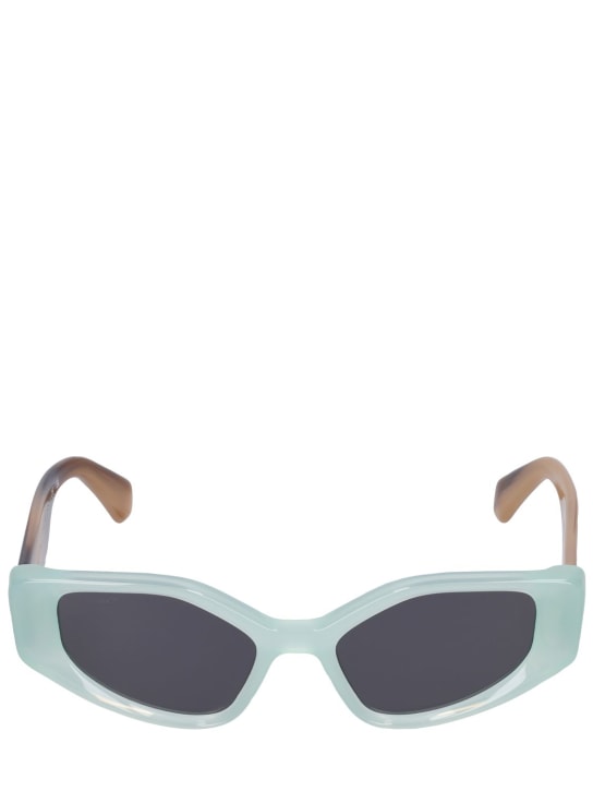 Off-White: Memphis cat-eye acetate sunglasses - men_0 | Luisa Via Roma