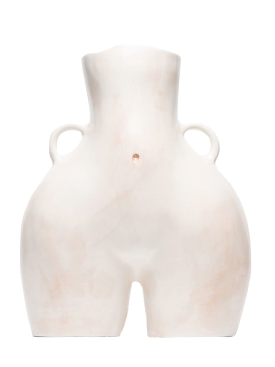Anissa Kermiche: Love Handles vase - White - ecraft_0 | Luisa Via Roma