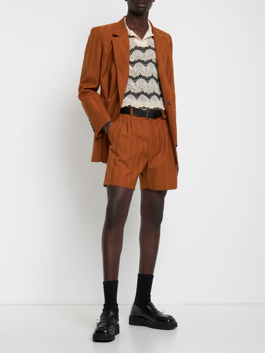 EGONlab: Shorts de lana - Naranja - men_1 | Luisa Via Roma