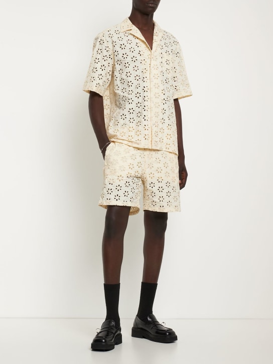 EGONlab: Shorts de algodón - Beige - men_1 | Luisa Via Roma