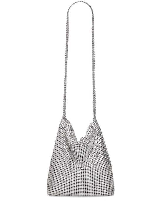 Rabanne: Pixel Mess moyen shoulder bag - Silver - women_0 | Luisa Via Roma