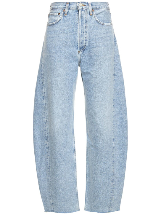Agolde: Luna pieced cotton denim jeans - women_0 | Luisa Via Roma