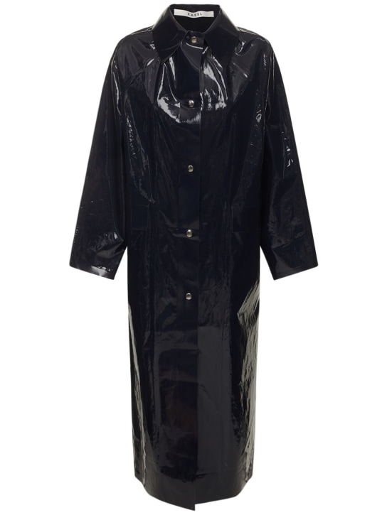 Kassl Editions: Original long lacquer coated cotton coat - women_0 | Luisa Via Roma