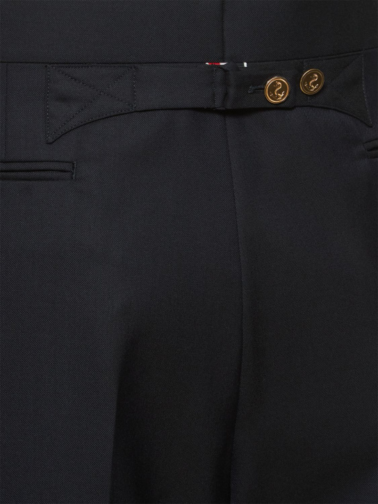 Thom Browne: Wool straight pants - men_3 | Luisa Via Roma