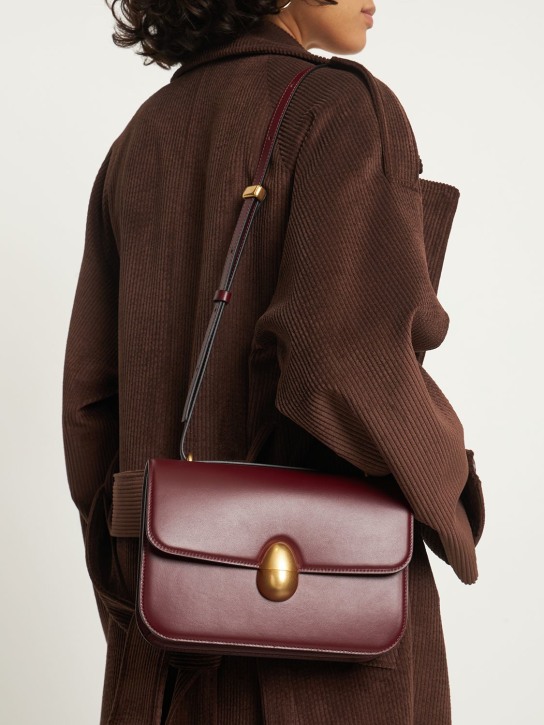 Neous: Phoenix leather shoulder bag - Burgundy - women_1 | Luisa Via Roma