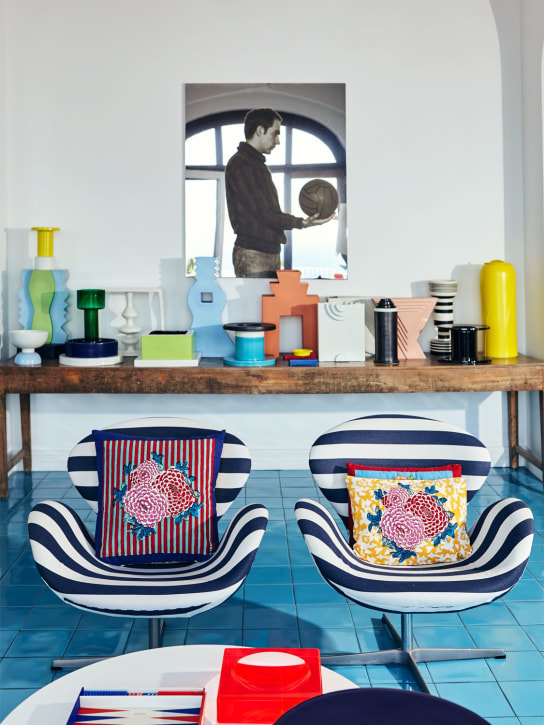 LISA CORTI: Arabesque Corolla cushion - ecraft_1 | Luisa Via Roma