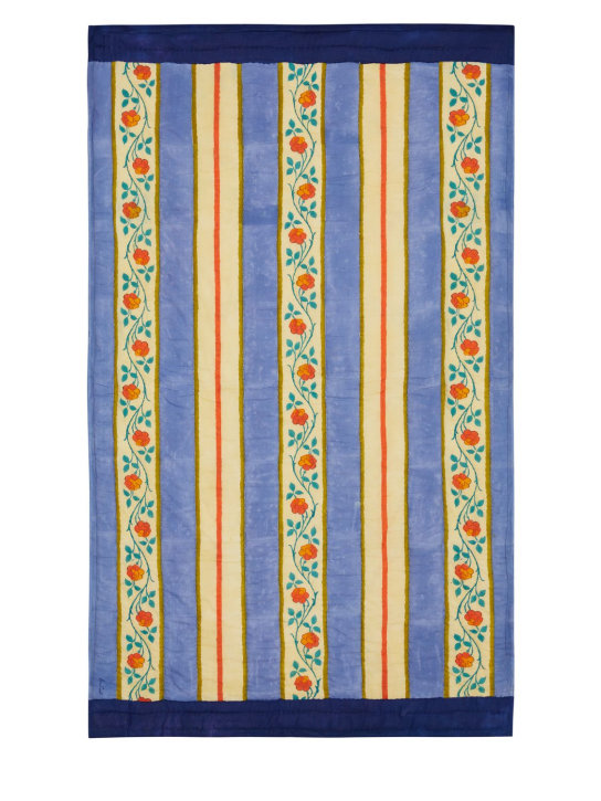 LISA CORTI: Junior-Quilt „Varanasi Stripes Pervinch“ - Blau - ecraft_0 | Luisa Via Roma