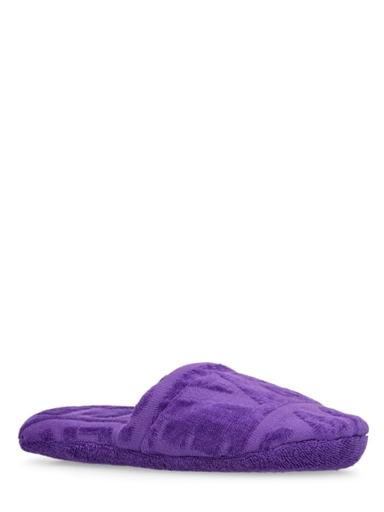 Versace: Versace bath slippers - Purple - women_1 | Luisa Via Roma