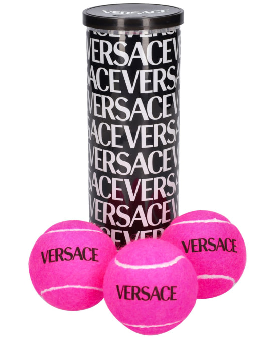 Versace: Tube de balles de tennis Versace - Fuxia-black - ecraft_0 | Luisa Via Roma