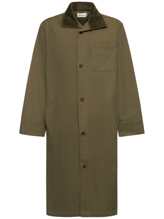 Canvas trench outlet coat mens