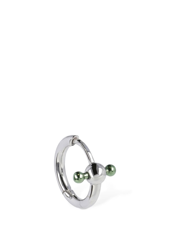 EÉRA: 18kt Gold mini piercing - Silver/Green - women_0 | Luisa Via Roma