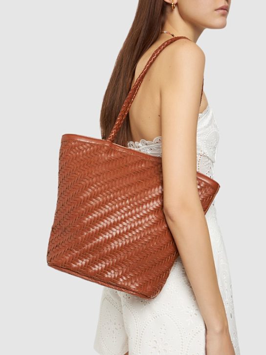 Bembien: Jeanne handwoven leather shoulder bag - women_1 | Luisa Via Roma