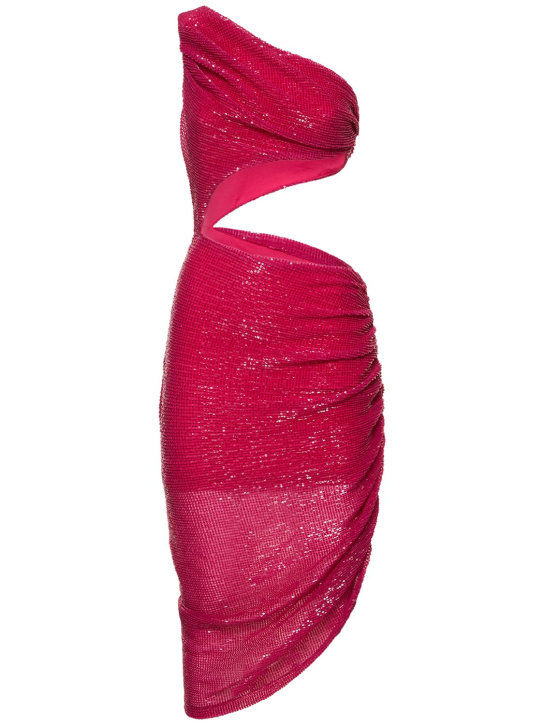 PRABAL GURUNG: Cutout one shoulder sequin dress - women_0 | Luisa Via Roma