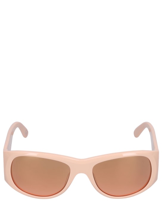 Marni: Orinoco River Nude acetate sunglasses - Peach/Orange - women_0 | Luisa Via Roma