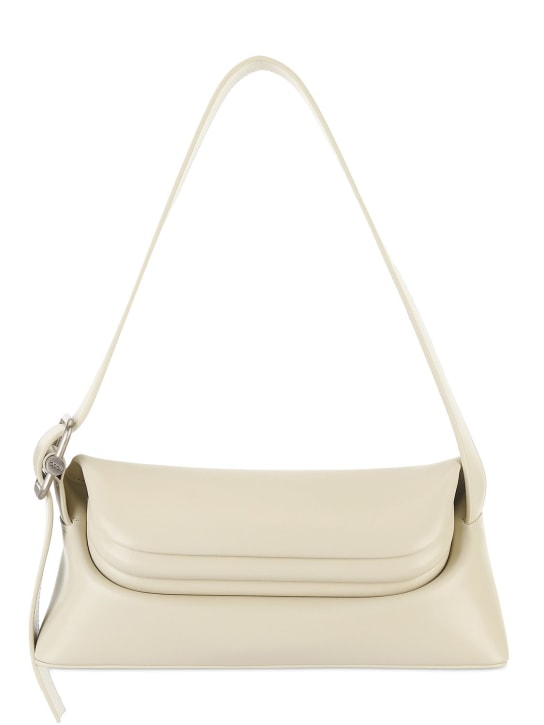 Osoi: Folder Brot leather shoulder bag - Cream - women_0 | Luisa Via Roma