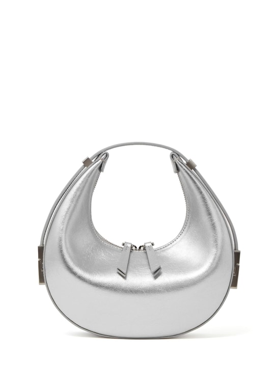 Osoi: Mini Toni leather top handle bag - Silver - women_0 | Luisa Via Roma