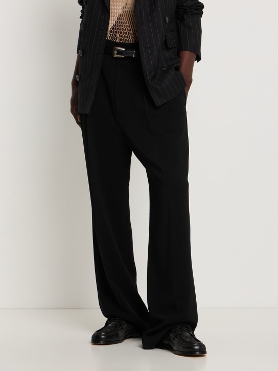 Hyusto: Mocassini Mick in rafia e pelle - Nero - men_1 | Luisa Via Roma