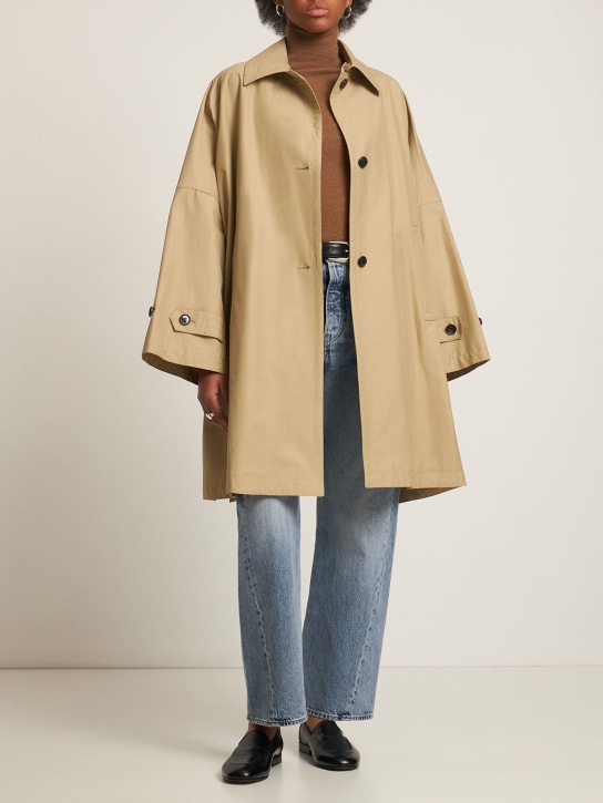 Toteme: Organic cotton blend gabardine coat - women_1 | Luisa Via Roma