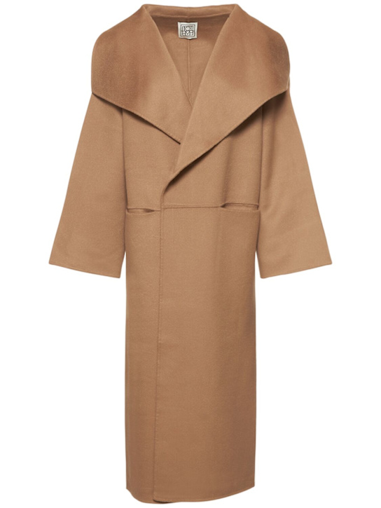 Toteme: Signature wool & cashmere long coat - women_0 | Luisa Via Roma