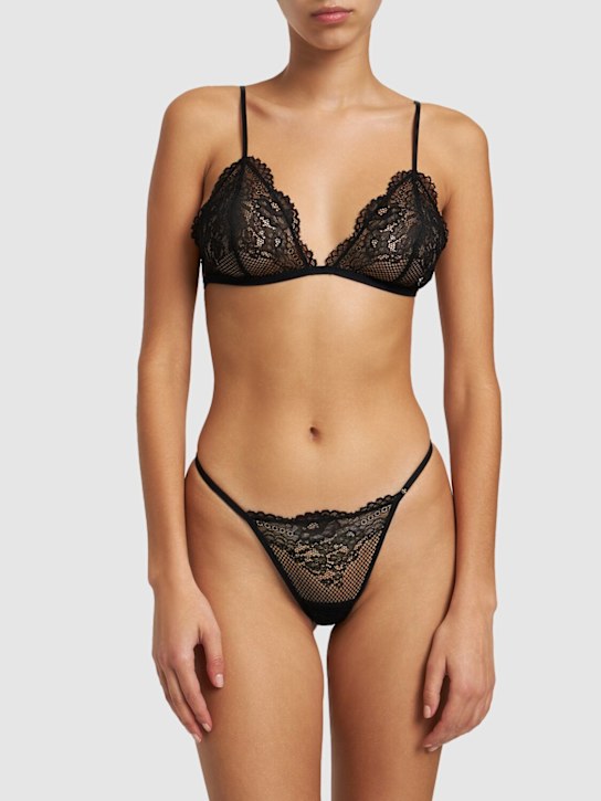 ANINE BING: Soutien-gorge triangle en dentelle Amina - women_1 | Luisa Via Roma